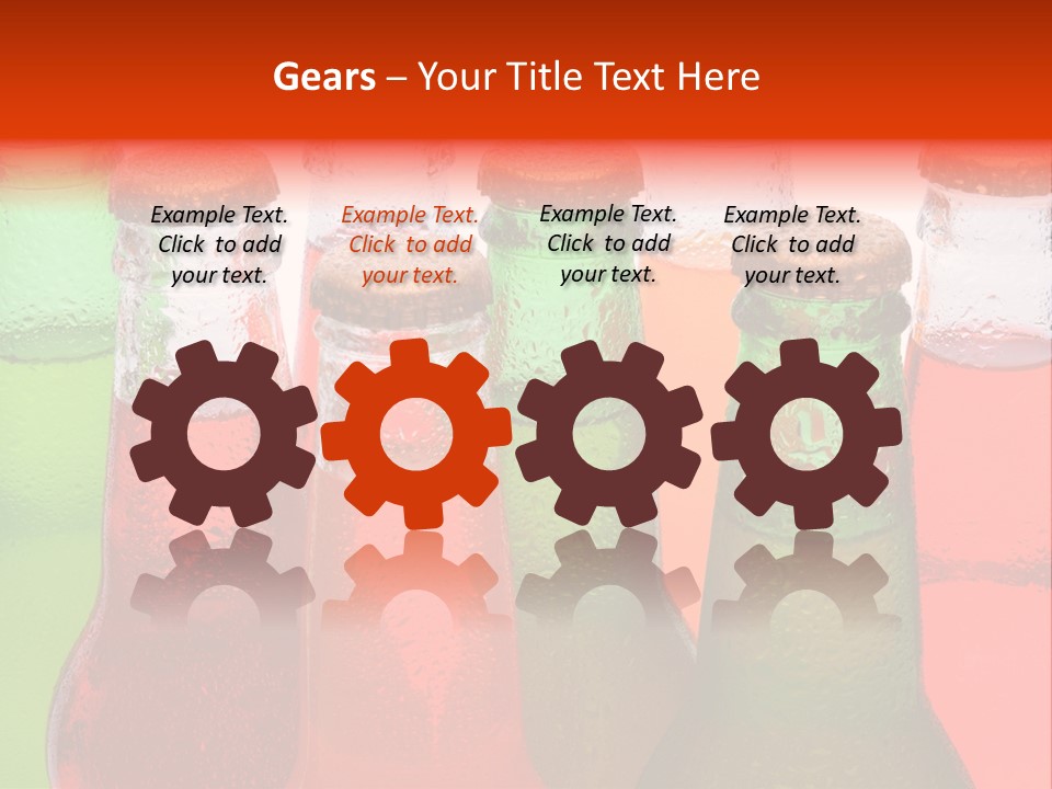 White Junk Food Refreshment PowerPoint Template