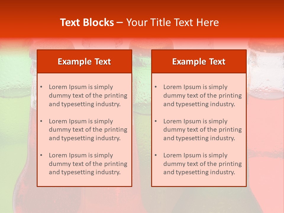 White Junk Food Refreshment PowerPoint Template