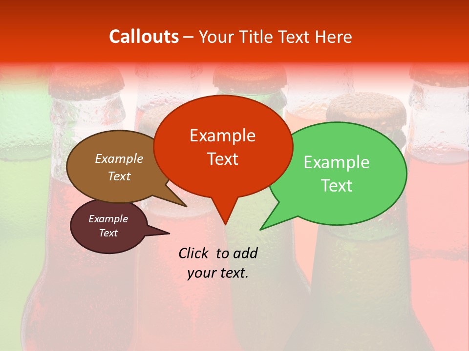 White Junk Food Refreshment PowerPoint Template