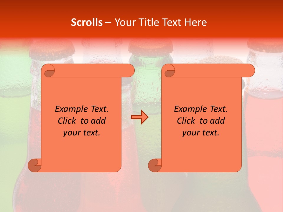 White Junk Food Refreshment PowerPoint Template