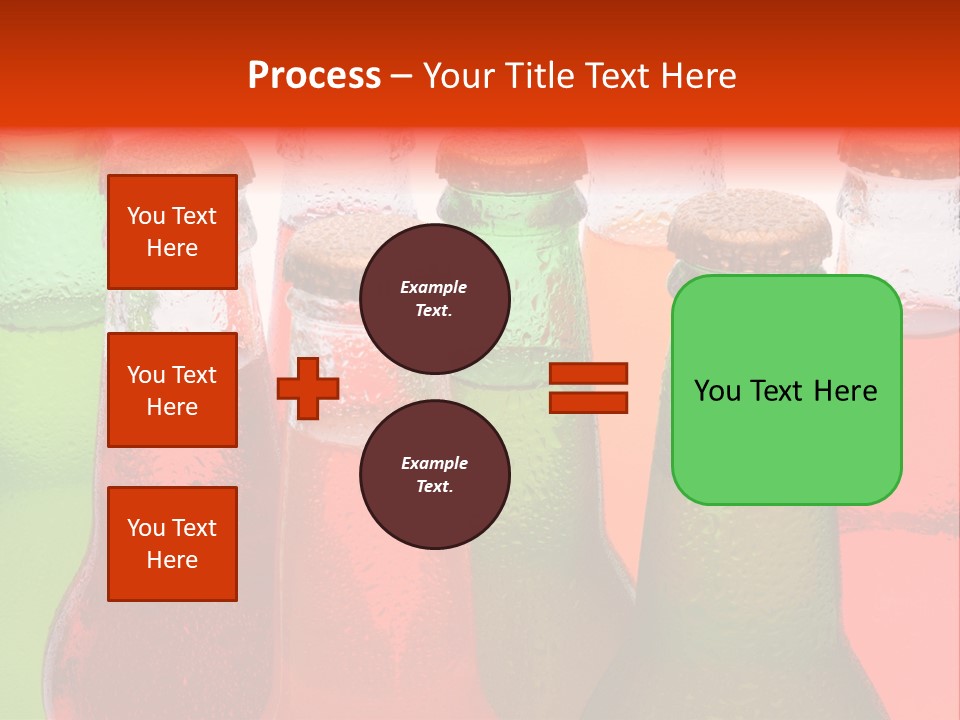 White Junk Food Refreshment PowerPoint Template