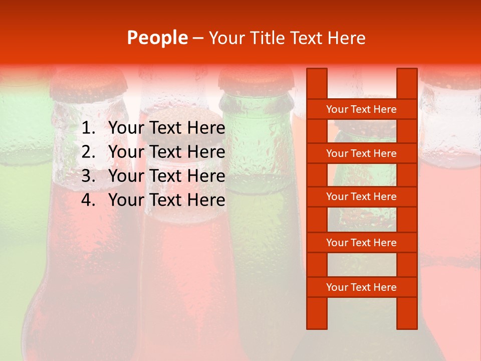 White Junk Food Refreshment PowerPoint Template