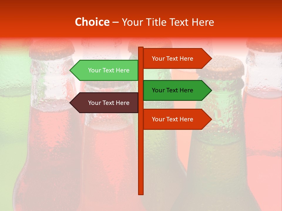 White Junk Food Refreshment PowerPoint Template