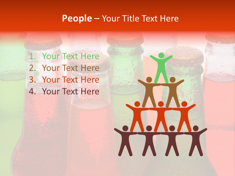 White Junk Food Refreshment PowerPoint Template