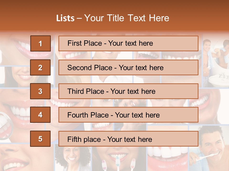 Lips Human Health PowerPoint Template