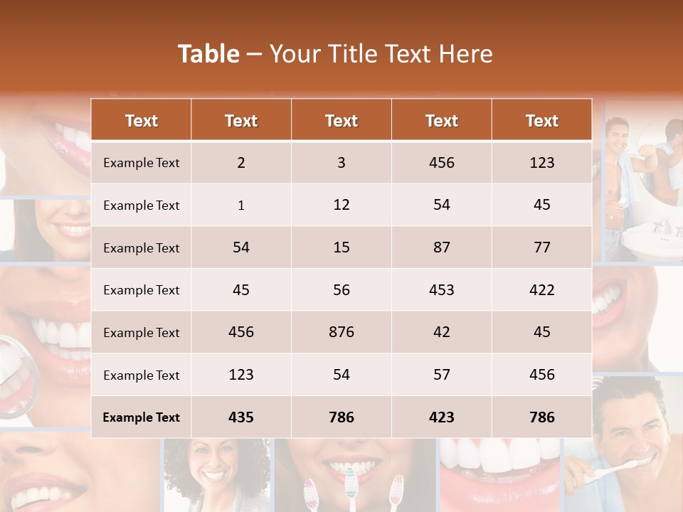 Lips Human Health PowerPoint Template