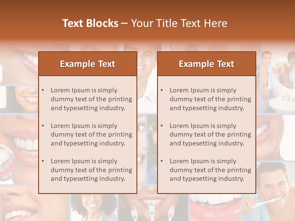 Lips Human Health PowerPoint Template