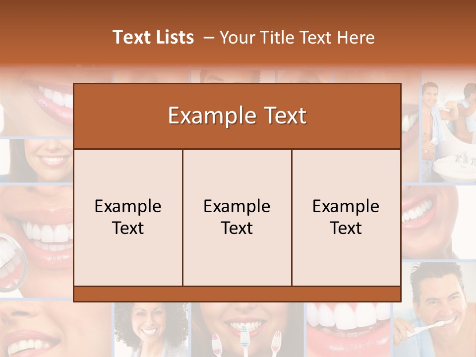 Lips Human Health PowerPoint Template