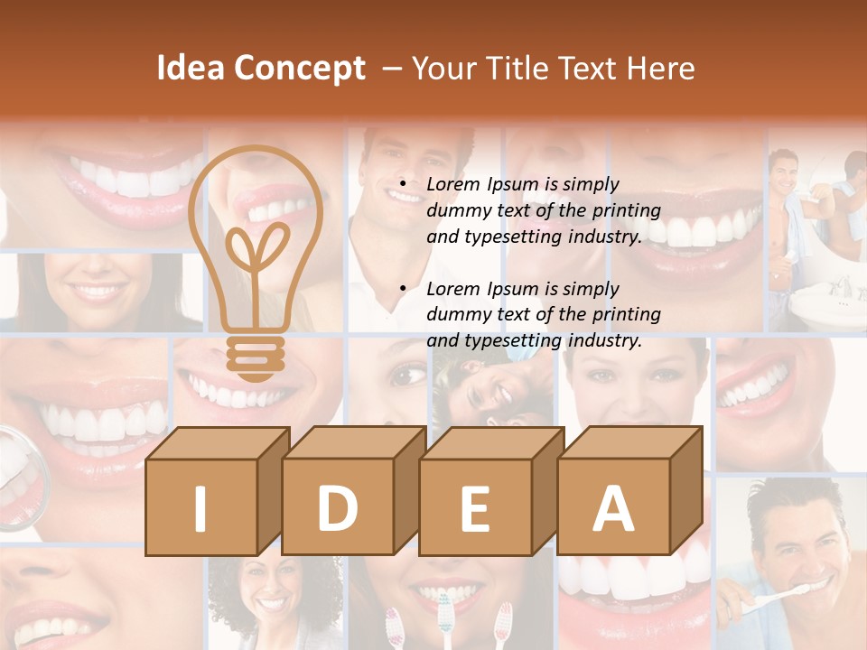 Lips Human Health PowerPoint Template