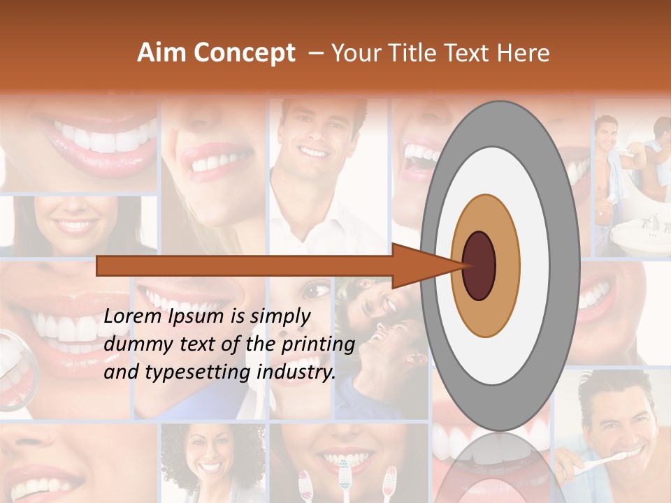 Lips Human Health PowerPoint Template
