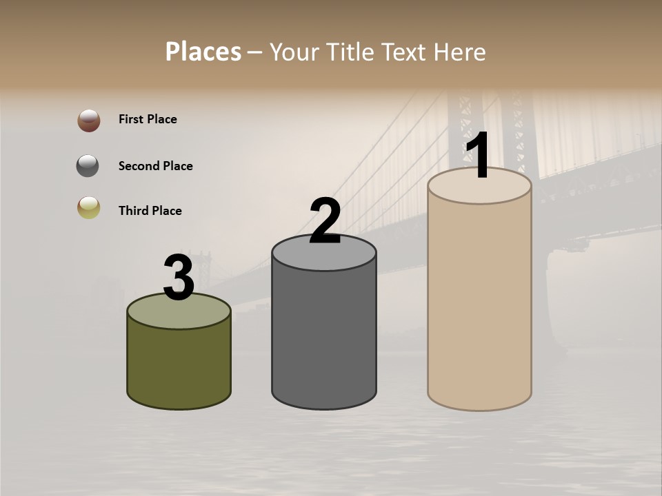 America New York Evening PowerPoint Template