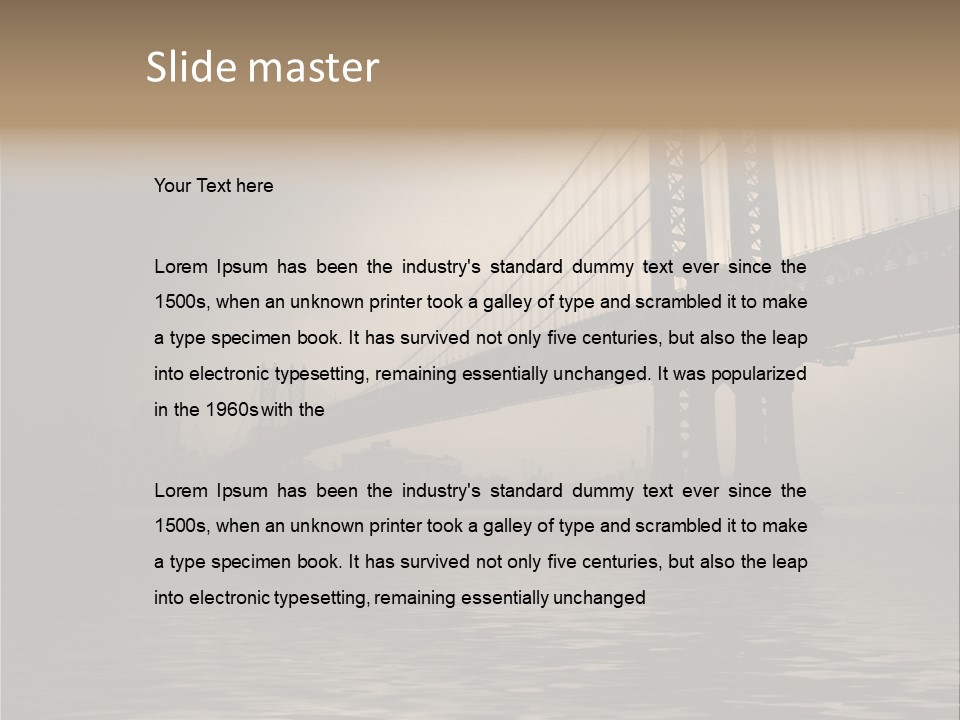 America New York Evening PowerPoint Template