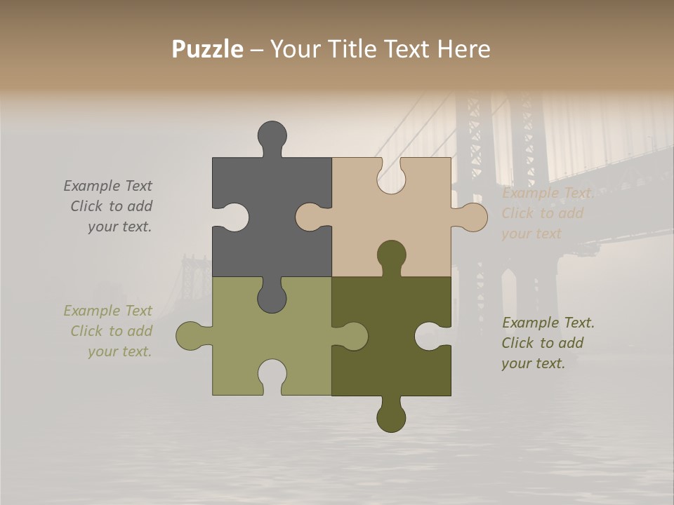 America New York Evening PowerPoint Template