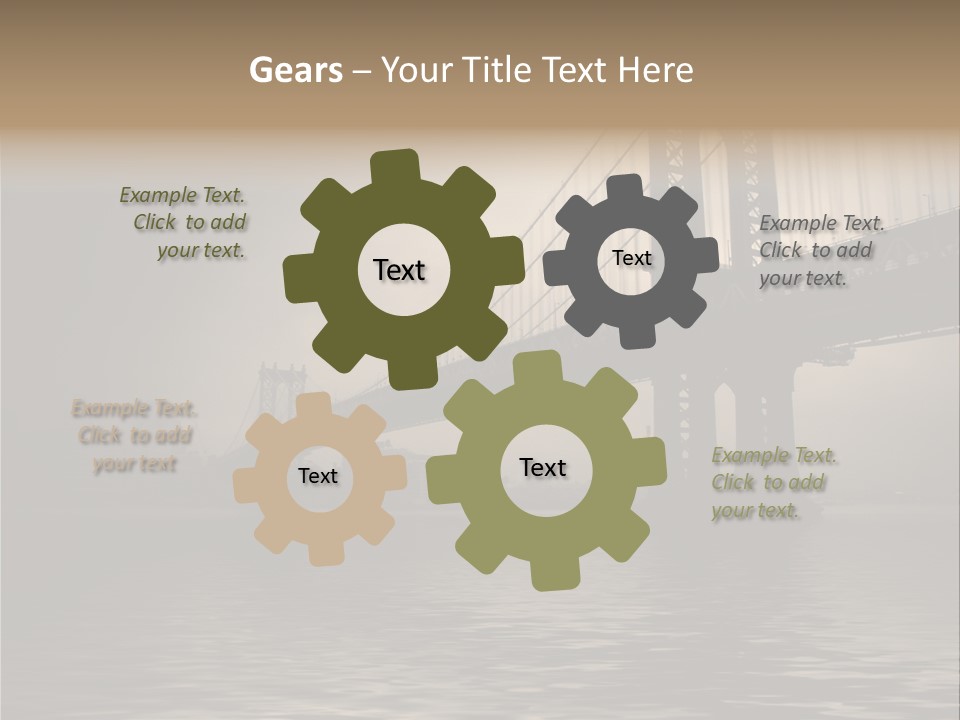 America New York Evening PowerPoint Template