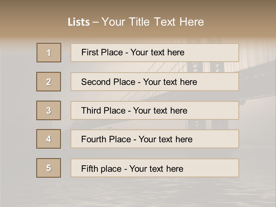 America New York Evening PowerPoint Template