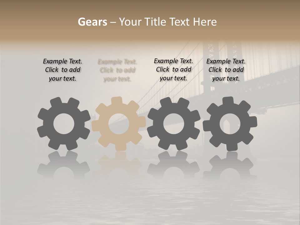 America New York Evening PowerPoint Template