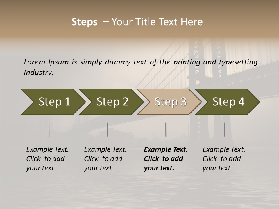 America New York Evening PowerPoint Template