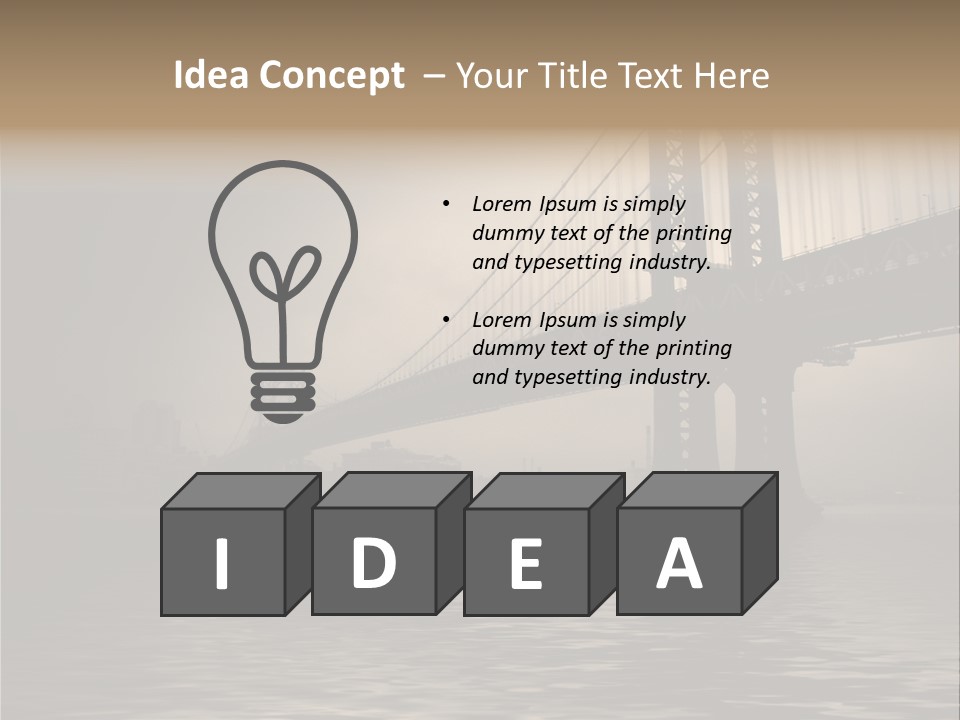 America New York Evening PowerPoint Template