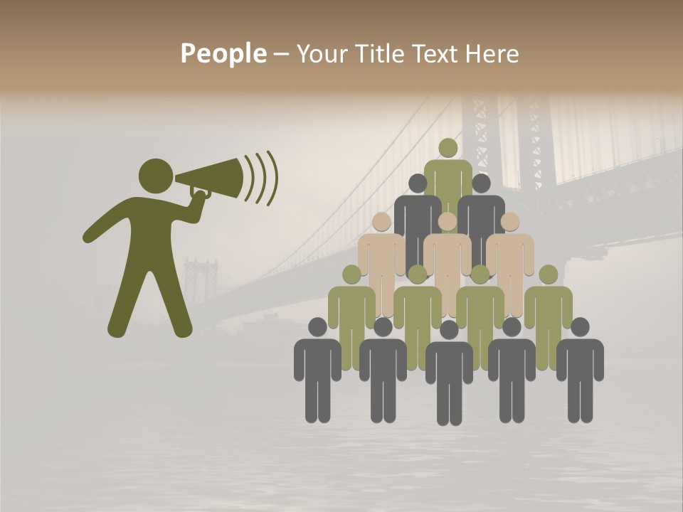 America New York Evening PowerPoint Template