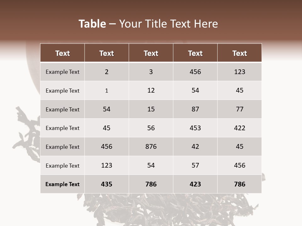 Relax Delicious Leaf PowerPoint Template