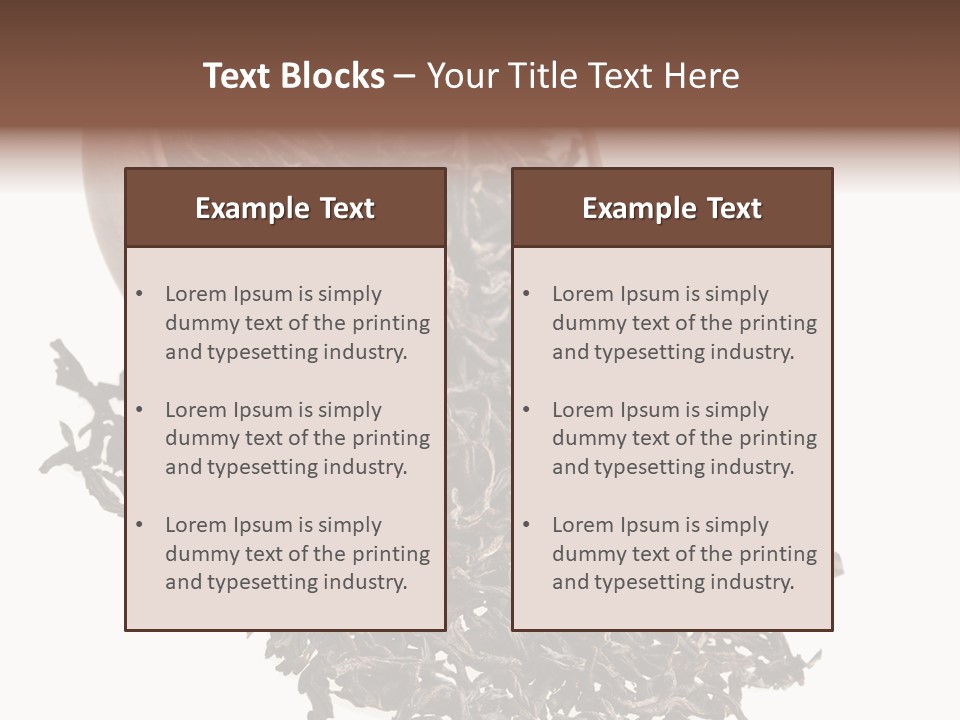 Relax Delicious Leaf PowerPoint Template