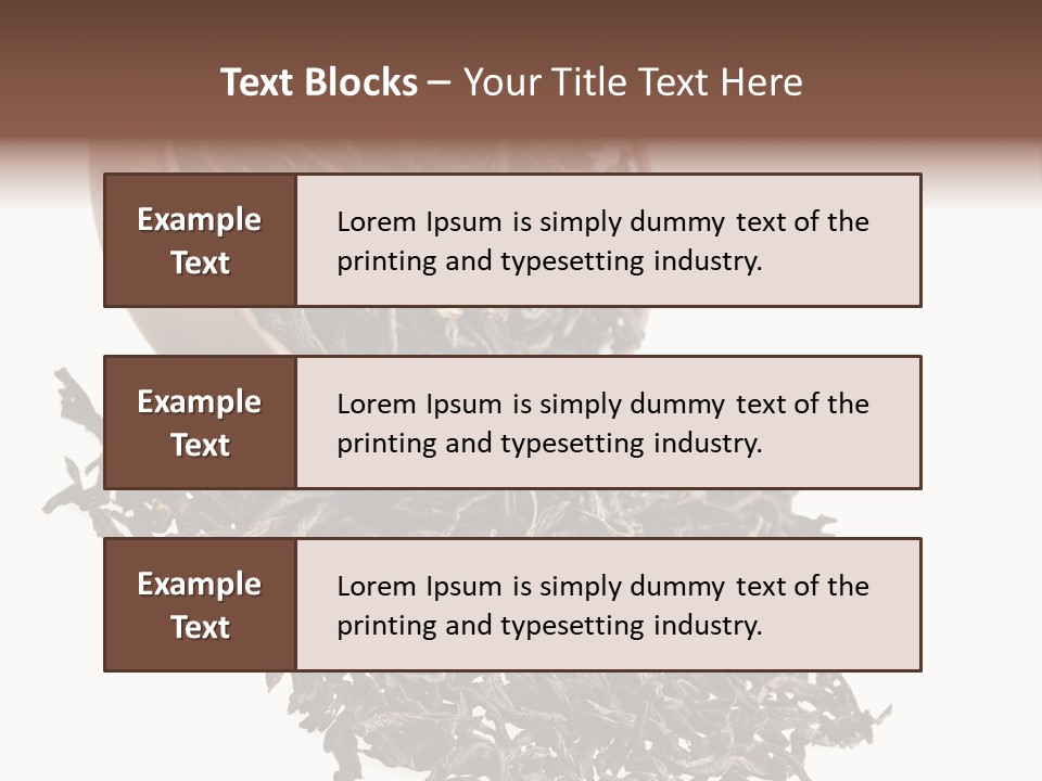 Relax Delicious Leaf PowerPoint Template