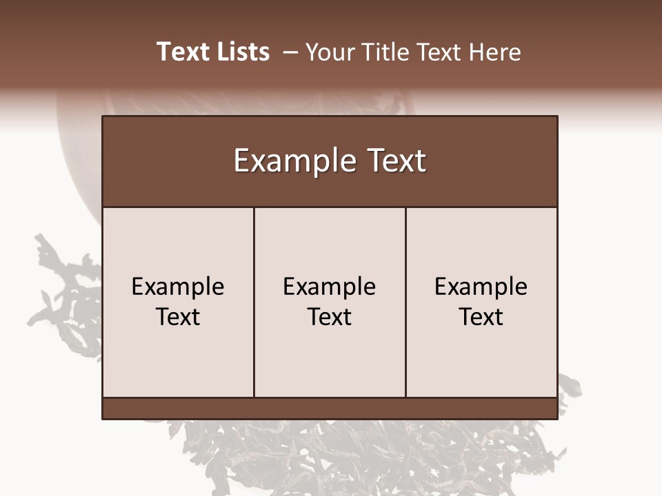 Relax Delicious Leaf PowerPoint Template