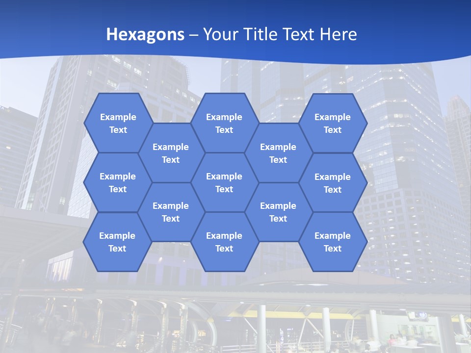 Skyscraper Green Grass PowerPoint Template