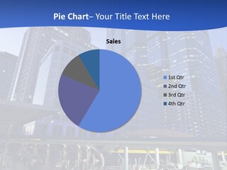 Skyscraper Green Grass PowerPoint Template