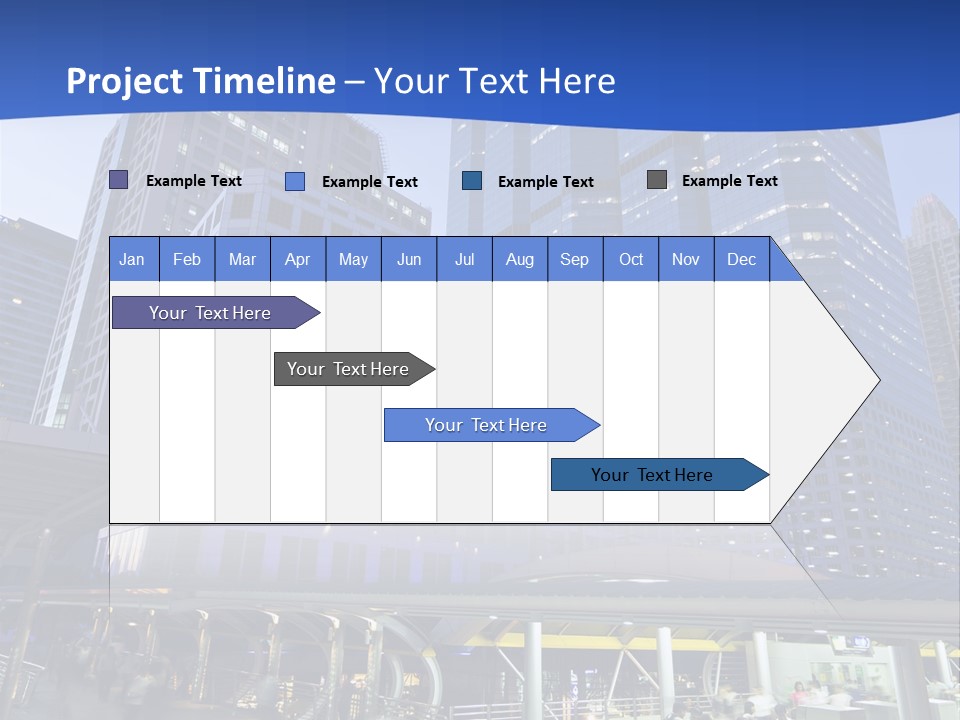 Skyscraper Green Grass PowerPoint Template