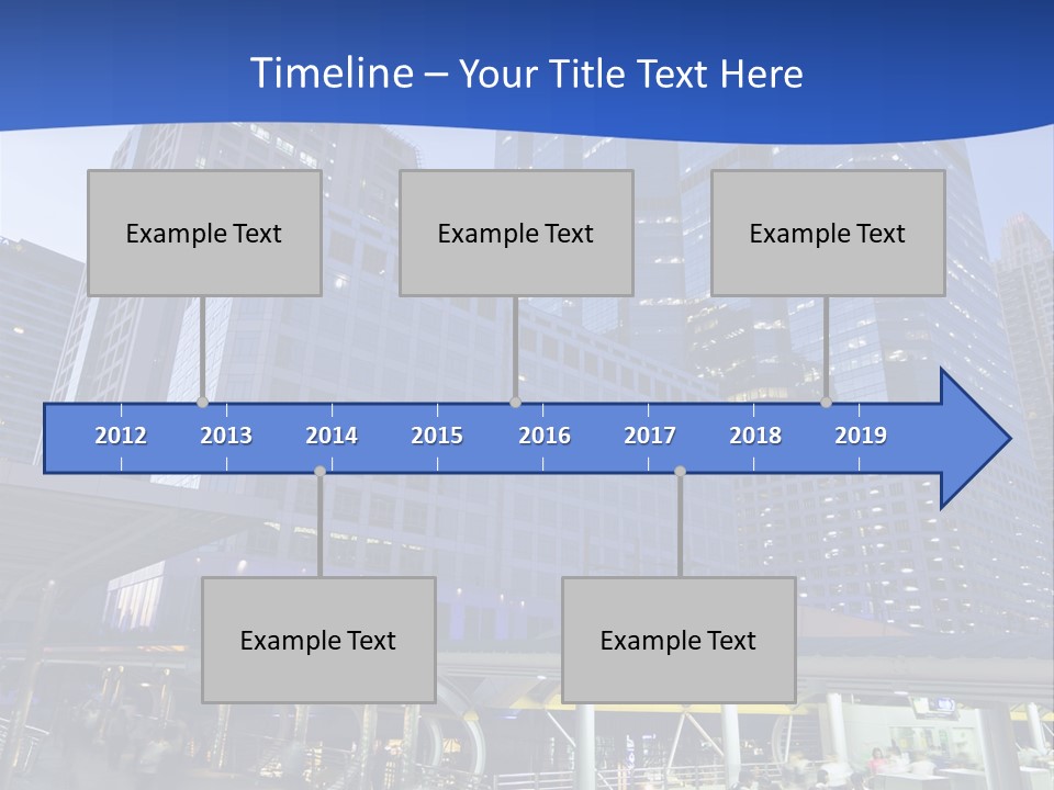 Skyscraper Green Grass PowerPoint Template