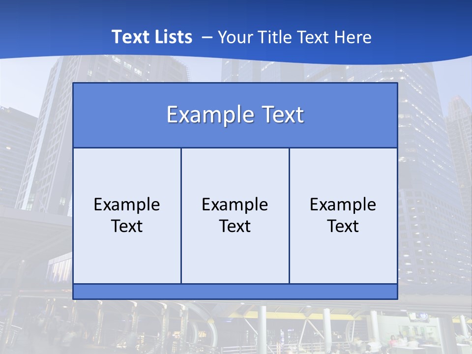 Skyscraper Green Grass PowerPoint Template