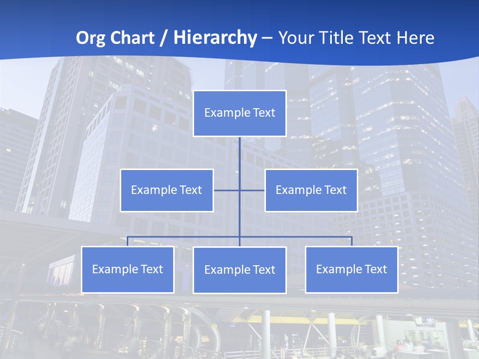 Skyscraper Green Grass PowerPoint Template