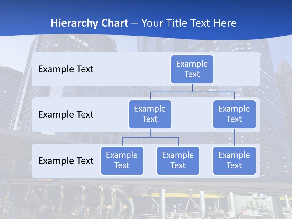 Skyscraper Green Grass PowerPoint Template