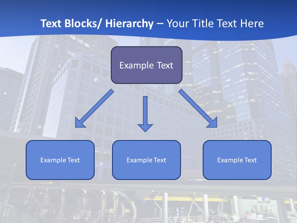 Skyscraper Green Grass PowerPoint Template
