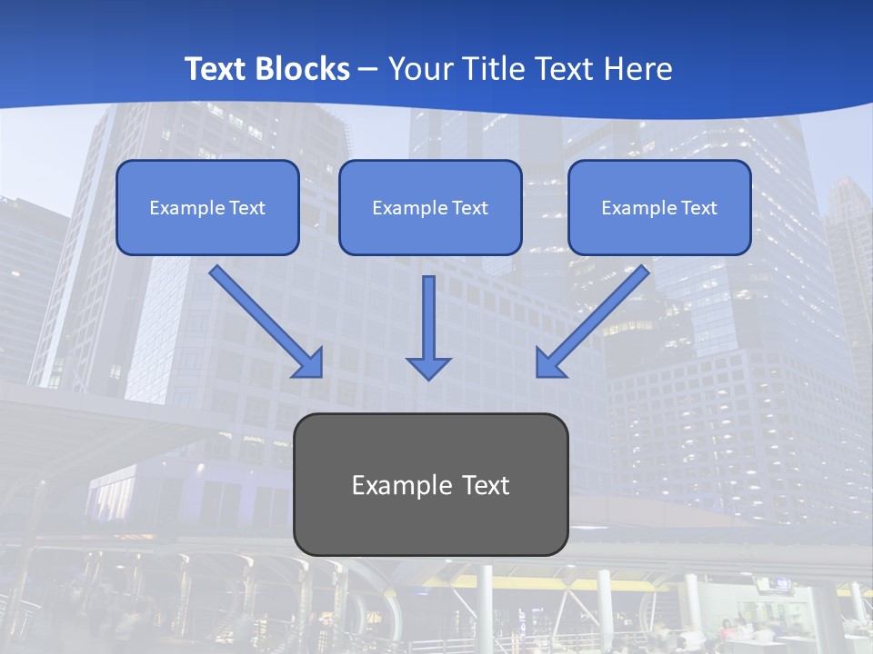 Skyscraper Green Grass PowerPoint Template