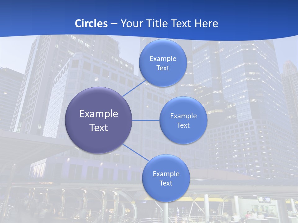 Skyscraper Green Grass PowerPoint Template