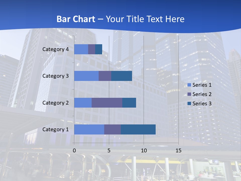 Skyscraper Green Grass PowerPoint Template