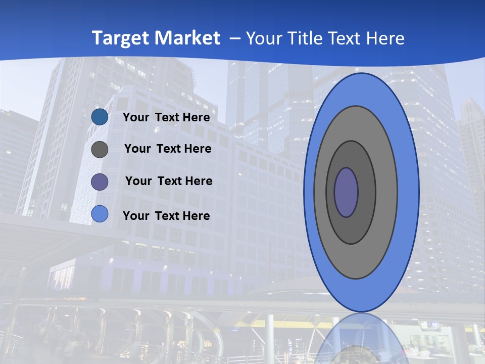 Skyscraper Green Grass PowerPoint Template