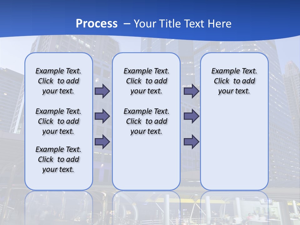 Skyscraper Green Grass PowerPoint Template