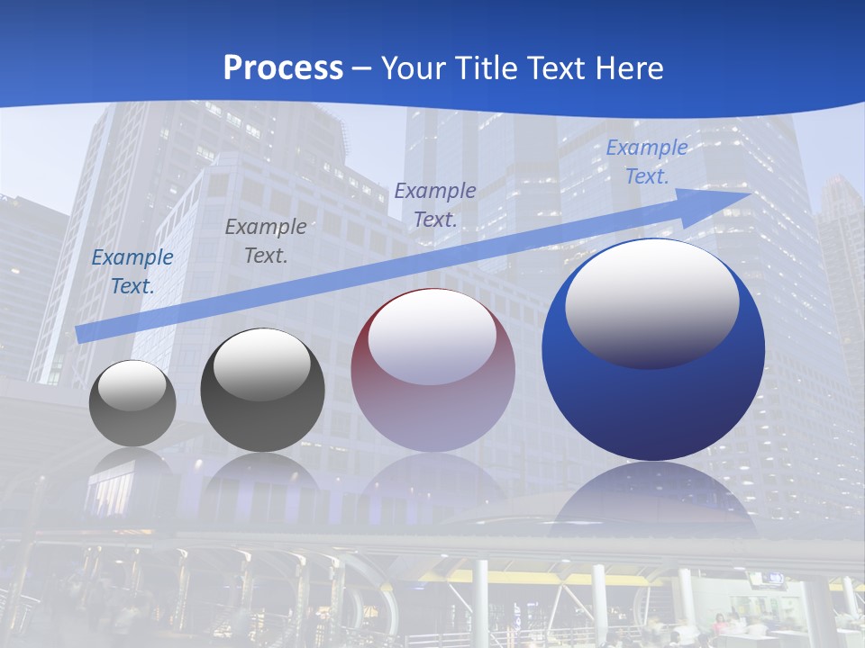 Skyscraper Green Grass PowerPoint Template