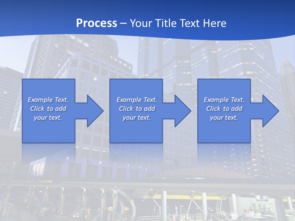 Skyscraper Green Grass PowerPoint Template