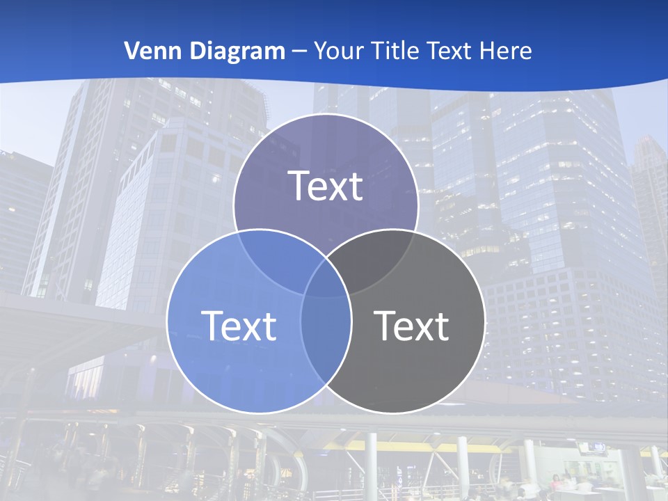 Skyscraper Green Grass PowerPoint Template