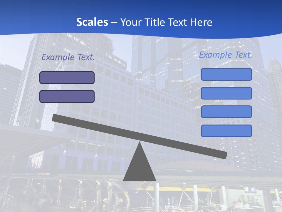 Skyscraper Green Grass PowerPoint Template