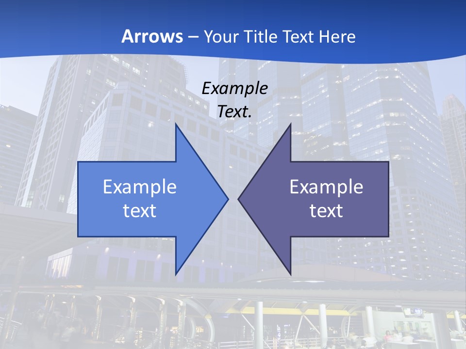 Skyscraper Green Grass PowerPoint Template