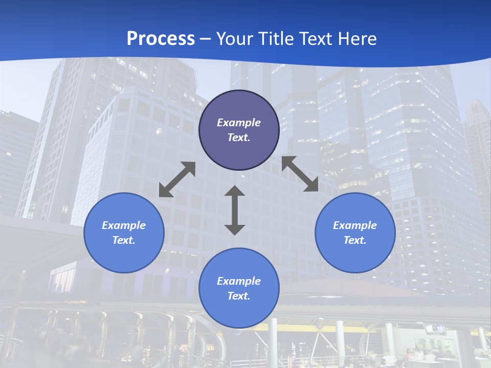 Skyscraper Green Grass PowerPoint Template