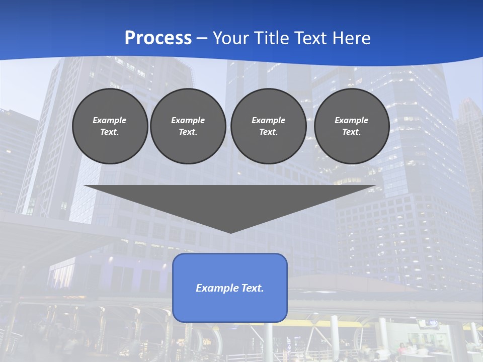 Skyscraper Green Grass PowerPoint Template