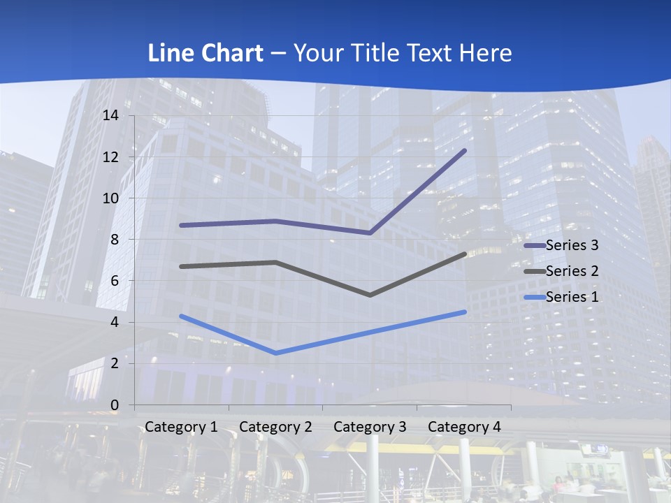 Skyscraper Green Grass PowerPoint Template