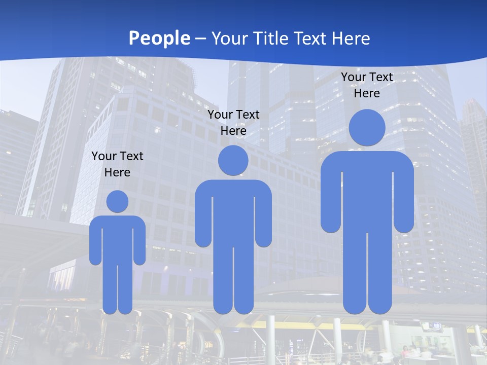 Skyscraper Green Grass PowerPoint Template