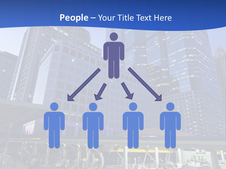 Skyscraper Green Grass PowerPoint Template